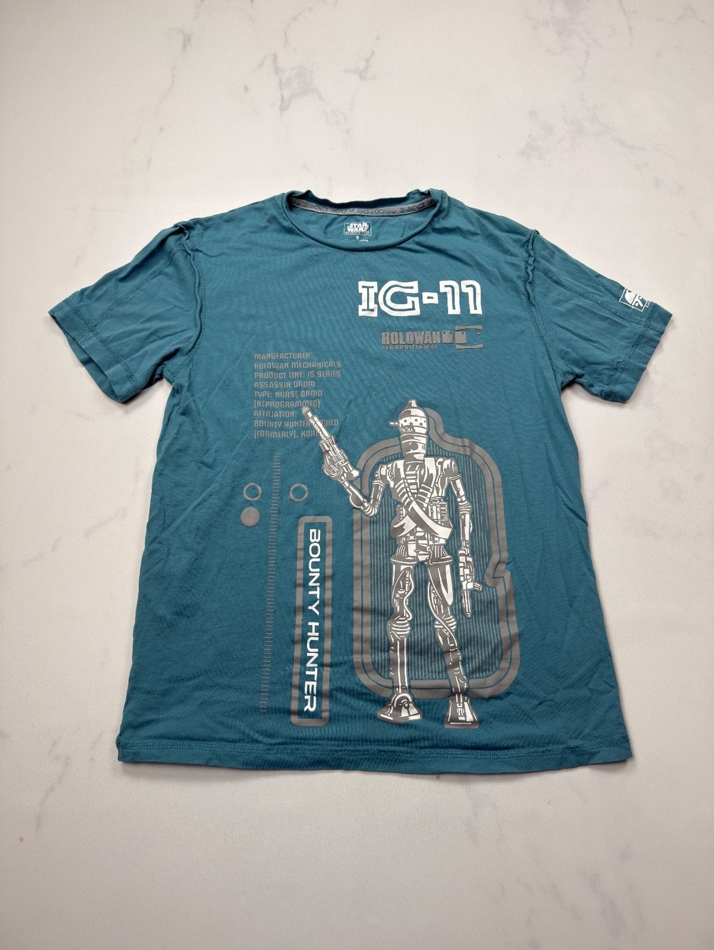 Star Wars Bounty Hunter Graphic Tee Blue - Mens S